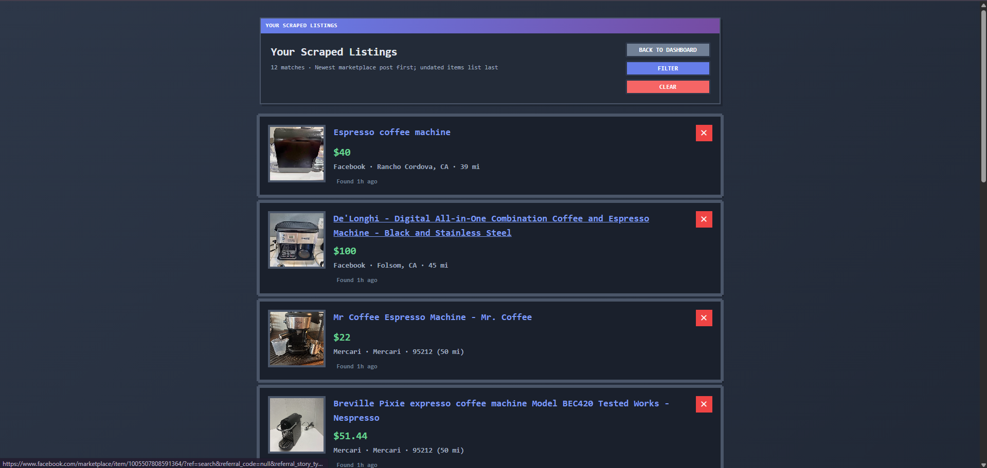 PixelFlip dashboard